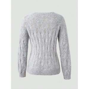 Cárdigan de Lana Tejida para Mujer con Botones de Perla, Manga Larga, Cuello Redondo, Estilo Casual para Primavera y Otoño - Product Image 2
