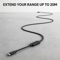 Tip-C Uzatma Kablosu 20M Sinyal Güçlendirici Örgülü USB C - USB C Gözetim Veri Kablosu