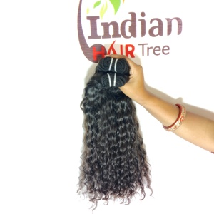 Extensiones de Cabello Humano Remy Virgen Natural Indio 100% Barato de un Solo Donante, Suave, Ondulado Profundo, con Encaje Frontal, Sin Procesar - Product Image 2