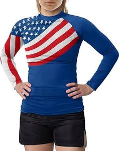 T-shirt de protection contre les éruptions cutanées respirant pour femmes adultes, manches longues, protection UV, séchage rapide, pour la natation, le surf, le yoga, le fitness, haut de sport, vêtements de sport actifs - Product Image 5