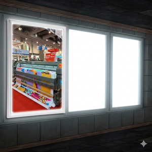 Marco de Aluminio para Caja de Luz LED – Exhibición Publicitaria Delgada con Iluminación Lateral para Pósteres y Señalización Interior 60*90 - Product Image 2