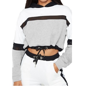 Chándal informal de mujer de alta calidad superventas con patrón sólido de ajuste regular de talla grande con chándal liso con cremallera - Product Image 4