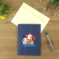 Nouveau modèle de carte de Noël 3D Pop up Design personnalisé pour 2025 fabriqué au Vietnam OEM ou ODM en papier de luxe