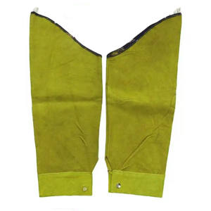 Polaina de construcción de servicio pesado de mejor rendimiento, ignífugo, funda de soldadura de cuero de vaca dividida, mangas protectoras contra el calor - Product Image 5
