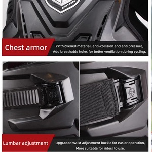 เสื้อแจ็คเก็ตมอเตอร์ไซค์เกราะป้องกันได้มาตรฐาน CE, เสื้อแจ็คเก็ตมอเตอร์ไซค์สำหรับแข่งรถระดับมืออาชีพ พร้อมแผ่นเกราะป้องกันไหล่ ข้อศอก และหลัง - Product Image 6