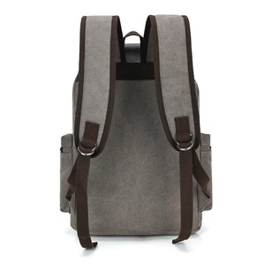 Venta al por mayor de viaje, ordenador portátil, bolsa de negocios, lona impresa causal, cordón con solapa con cierre de cremallera, mochila de estudiante unisex - Product Image 6