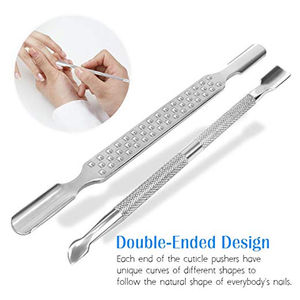 ที่ดันหนังกำพร้าทำจากสเตนเลสสตีลสำหรับมืออาชีพใช้ซ้ำได้และใช้ได้สองครั้งทนทานและกันสนิม - Product Image 5