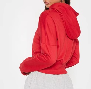 Personalización completa Sudaderas con capucha de gran tamaño Mujeres Custom Blank Cotton Poliéster Blank Fleece Pullover Sudadera con capucha Gym Wears - Product Image 4