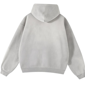 Nueva Sudadera con Capucha Blanca Lavada al Ácido, Estilo Vintage, Talla Grande, Forro Polar Suave, Cremallera Completa, Ropa de Calle, Sudadera para Invierno - Product Image 4