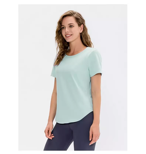 T-shirt ample d'été pour femme, manches courtes, col rond, décontracté, respirant, écologique, séchage rapide, best-seller, streetwear, jogging - Product Image 4