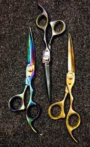 Lames tranchantes de rasoir de ciseaux de coupe de cheveux en acier inoxydable japonais de haute élégance pour des barbiers - Product Image 2