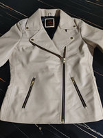Jaket kulit asli mode kustom grosir jaket kulit domba mode Musim Dingin produsen jaket wanita