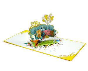 Fabricant professionnel Funny Animal 3D Card Pop up Cartes-cadeaux de voeux à l'anniversaire du Vietnam - Product Image 2
