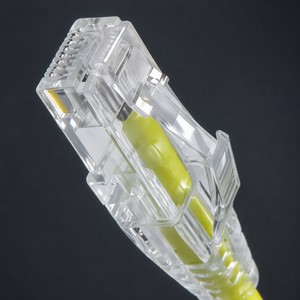 Câble <span class=keywords><strong>Ethernet</strong></span> Patch Cat6A UTP Ultra Mince 28AWG Cuivre Toronné 10 Gbit/s RJ45 avec Gaine Transparente en PVC Longueur Personnalisée - Product Image 5