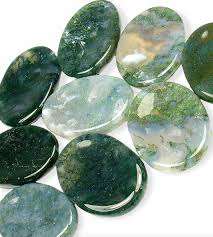 Pierre de méditation en agate mousse de haute qualité, style Feng Shui, pour le pouce, pierre précieuse de guérison, vente en gros, ELEGANT AGATE - Product Image 2