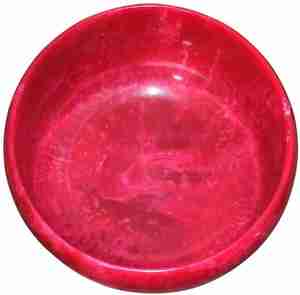 Ensaladera de resina redonda de estilo bohemio de alta calidad hecha a mano y altamente pulida para sopa, fideos, arroz, utensilios de cocina para servir - Product Image 2