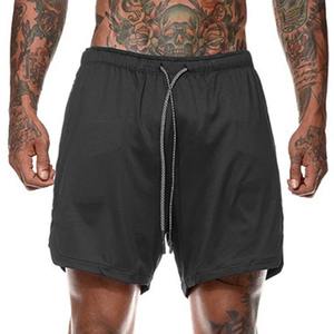 Shorts pour hommes taille élastique Shorts de jogging Shorts d'entraînement de gymnastique Fitness Running Wholesale Summer Mens Short RRI-MS-66 - Product Image 3
