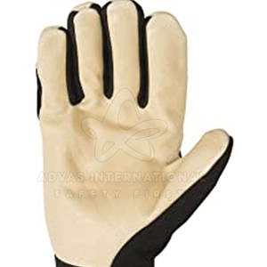 Guantes de trabajo de cuero de seguridad con logotipo personalizado a bajo precio Guantes de trabajo de cuero para hombres para seguridad manual - Product Image 4