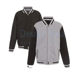 Chaqueta Deportiva Lisa y Transpirable de Talla Grande para Fabricación al por Mayor, Chaquetas de Béisbol con Forro de Color Personalizado y Mangas Largas - Product Image 1