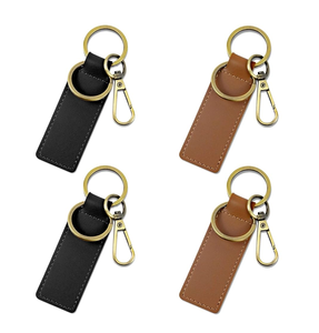 Porte-clés en cuir populaire cadeau créatif porte-clés en cuir couleur différente porte-clés de luxe personnalisé accessoires en gros - Product Image 6