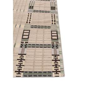 พรมขนสัตว์สีน้ำตาลเบจ ทอลายเรียบ รูปทรงเรขาคณิต สี่เหลี่ยมผืนผ้า ทำด้วยมือ สไตล์คลาสสิก สำหรับบ้าน ห้องนั่งเล่น ห้องนอน-รุ่น Adwl-13268 - Product Image 4