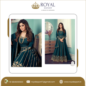 Vestido Anarkali de alta calidad, colección del Real Export - Product Image 5