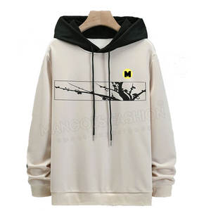 Sweats à capuche pour hommes de haute qualité, confortables, en coton et polyester mélangés, unis, personnalisables avec logo, teinture unie, écologiques - Product Image 1