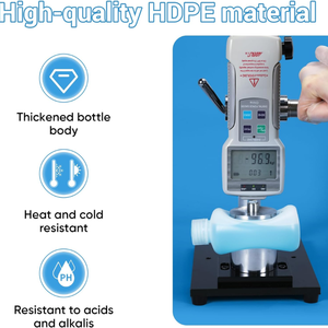Tarro de HDPE de 245ml, tarro de plástico de boca ancha con tapón de rosca, contenedor de almacenamiento marrón a prueba de fugas para embalaje de suplementos - Product Image 4