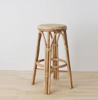Tabourets de bar modernes en rotin faits à la main, durables et écologiques, meubles de décoration pour bar et restaurant, nouveau design