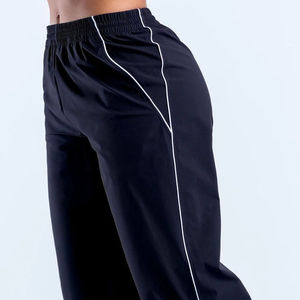 2026 Trending Women's Wide Leg Track Pants High Waist Loose Streetwear <b>Trousers</b> Casual Side Stripe Joggers Baggy Sweatpants - Product Image 4