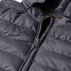 La chaqueta de burbujas de lona transpirable personalizada más vendida para hombre estilo de invierno con cuello levantado y posición frontal del logotipo - Product Image 6