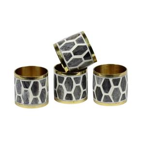 <b>New</b> Design 2025 Horn Napkin Ring Natural Decor Buffalo Napkin Holder Table Napkin Design Cloth Holder Top Sell Indian Handmade - Product Image 3