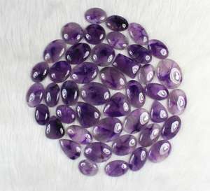 Vente en gros de cabochons d'améthyste étoilée naturelle pour la fabrication de bijoux en vrac de pierres précieuses pour la création de pendentifs - Product Image 5