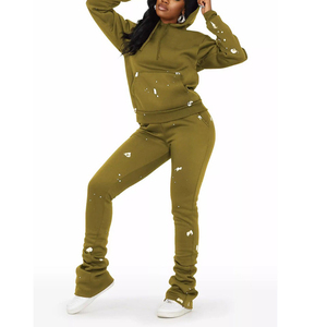 Conjunto Deportivo Cómodo para Mujer, Chándal para Correr, Conjunto Informal Transpirable para Viajes, Correr y Hacer Ejercicio - Product Image 2