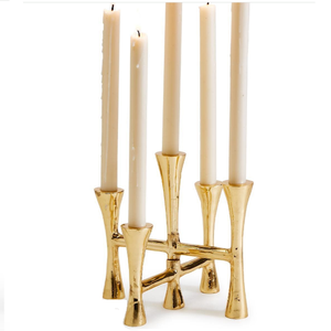 Candelabro de Metal Forjado Negro para Decoración de Mesa en Eventos, Fiestas, Bodas y Navidad - Product Image 2