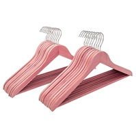 Cintre en bois durable et fin à motif floral avec crochet rotatif à 360 degrés pour vêtements