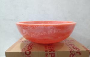 Grand bol en résine lourde, décoration d'intérieur, organisateur de cuisine, bon prix, vaisselle de table, service de nourriture, modèle à thème artistique - Product Image 2