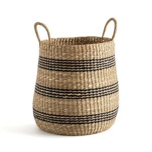 Round Handwoven Natural <b>Storage</b> <b>Basket</b> Set with Handles for Home Organization Laundry <b>Storage</b> and Daily Use From India - Product Image 6
