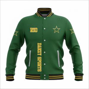 Chaqueta Universitaria Personalizada Sublimada, Estilo Vintage, para Hombre, Reversible, Transpirable, para Equipos Deportivos de Invierno, Uniformes Escolares - Product Image 3