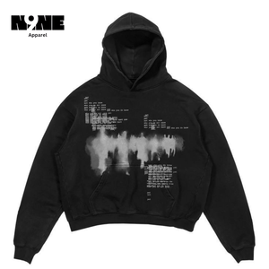 High Quality Cotton Oversize Hoodie <b>Thick</b> Fleece Drop Shoulder Plain Blank Custom <b>Men</b> <b>Hoodies</b> Manufacturer - Product Image 4