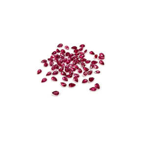 Natural Bangkok Ruby Gemstones AAA Grade Calibrated Pears 3x5mm 4x6mm GIA Certified Faceted Brilliant Cut Oval Trillion <b>Beads</b> - Product Image 5