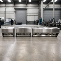 Hotte de cuisine commerciale en acier inoxydable 304, système d'extraction, taille personnalisée, OEM, pour hôtels et restaurants