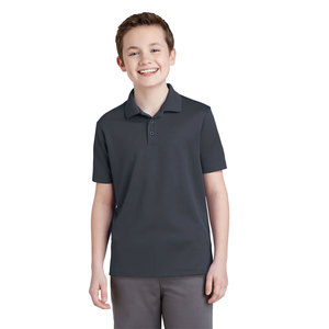 Polo à manches courtes pour garçons, coupe ajustée, col à revers, tendance - Product Image 1