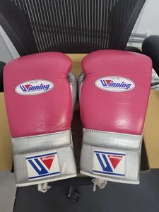 Guantes de Boxeo Profesionales de Piel Auténtica con Cordones, de Alta Calidad, Color Rosa Plateado, Hechos a Medida, que Absorben la Humedad - Product Image 5