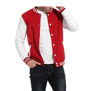 Veste universitaire d'hiver pour homme, personnalisable, en toile polaire respirante, col rond, fabriquée par l'usine Shahid-Syed, haute qualité, devant/dos - Product Image 5