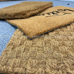 Tapis de bienvenue en fibre de coco vietnamienne fait à la main/tapis de porte en PET/tapis de porte écologique pratique garde votre maison propre personnaliser le logo - Product Image 2