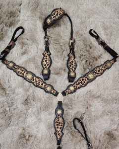 Luxe personnalisé Premium Western Horse Headstall poitrine collier fait à la main en cuir strass haute qualité équitation équestre - Product Image 5