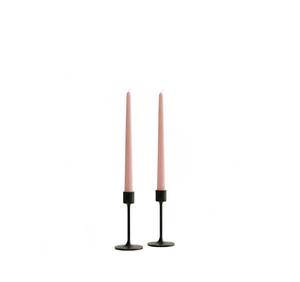 Soft <b>Pink</b> <b>Taper</b> <b>Candles</b> - Set of 2 they are ideal for dining tables, living rooms, bedrooms, balconies, weddings. - Product Image 1