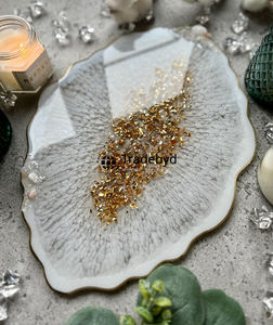 ถาดเรซิ่นหรูหราสำหรับเสิร์ฟอาหาร ตกแต่งโต๊ะอาหาร งานแต่งงาน และเป็นของขวัญ Tradebyd - Product Image 2