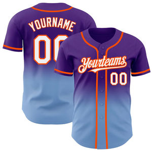 Ropa Deportiva Unisex Personalizada al por Mayor, Jersey de Béisbol Transpirable de Spandex/Poliéster con Logotipo Bordado, Conjuntos con Estampado Digital - Product Image 5